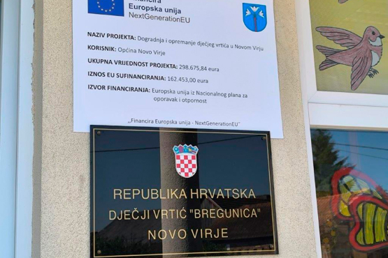 PROJEKT DOGRADNJA I OPREMANJE DJEČJEG VRTIĆA U NOVOM VIRJU 